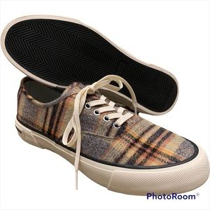 NEW SeaVees Legend sneaker amber plaid flannel 9 Euro 42